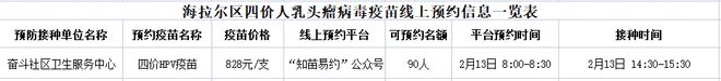 海拉尔地区双价、四价、九价HPV疫苗开始线上预约-第2张图片-2024欧洲杯赛程直播_在线无插件视频观看_龙门直播